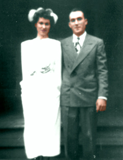 Frank &amp; Roseann's wedding colorized